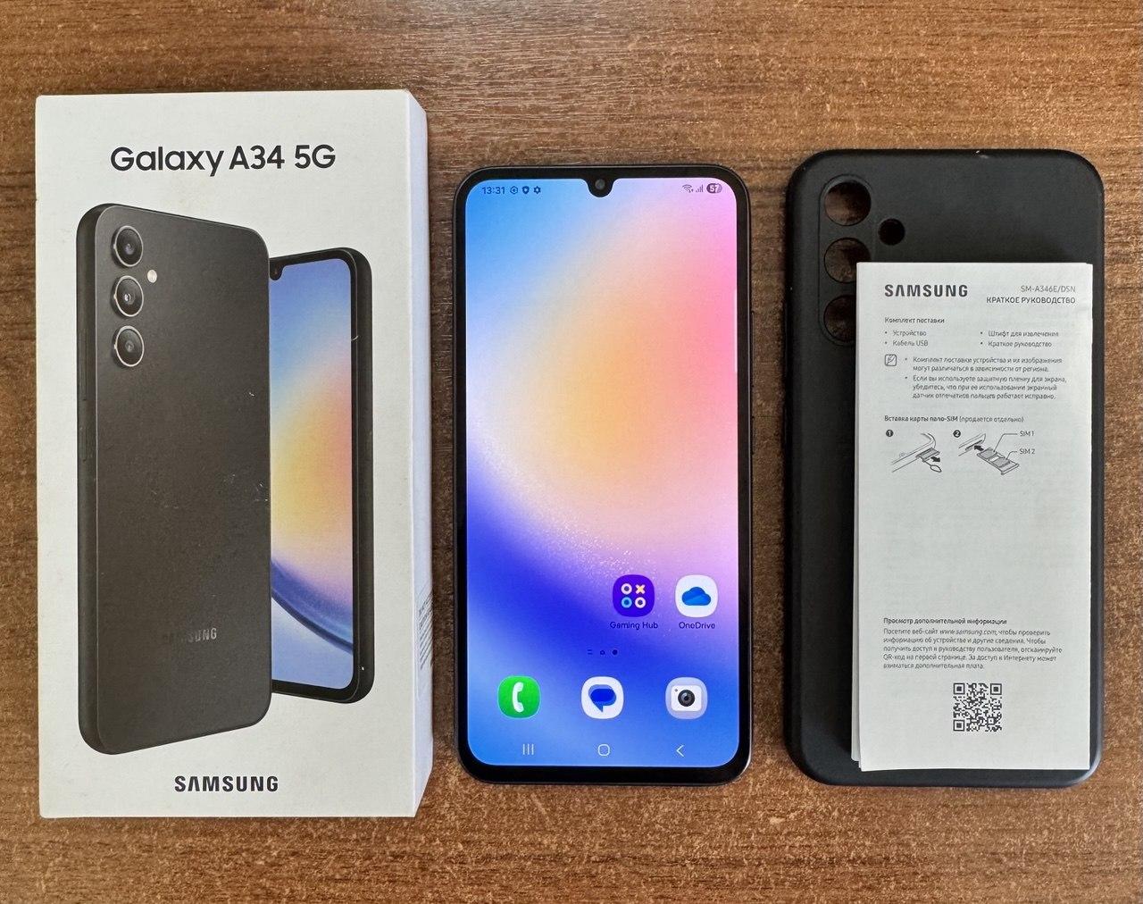 Смартфон Samsung Galaxy A34 5G SM-A346E/DSN 6/128GB Смартфон Samsung Galaxy A34 5G SM-A346E/DSN 6/128GB