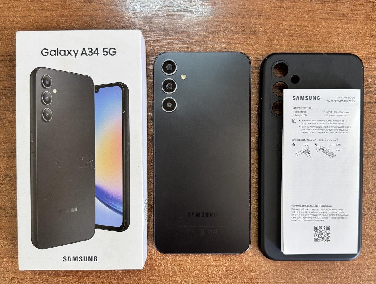 Смартфон Samsung Galaxy A34 5G SM-A346E/DSN 6/128GB Смартфон Samsung Galaxy A34 5G SM-A346E/DSN 6/128GB — изображение 2